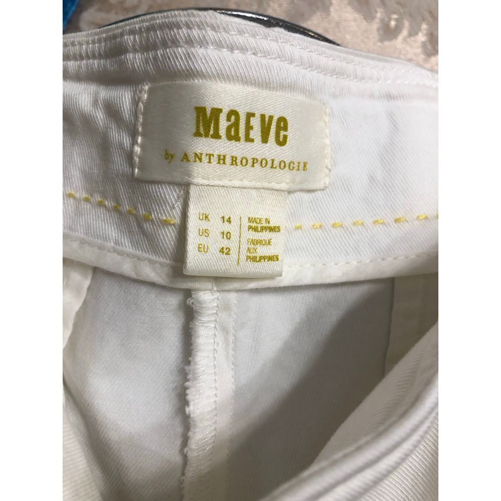 Brand New Anthropologie Maeve White Pleated Front Tennis Mini Skort Size 10 - Picture 3 of 13